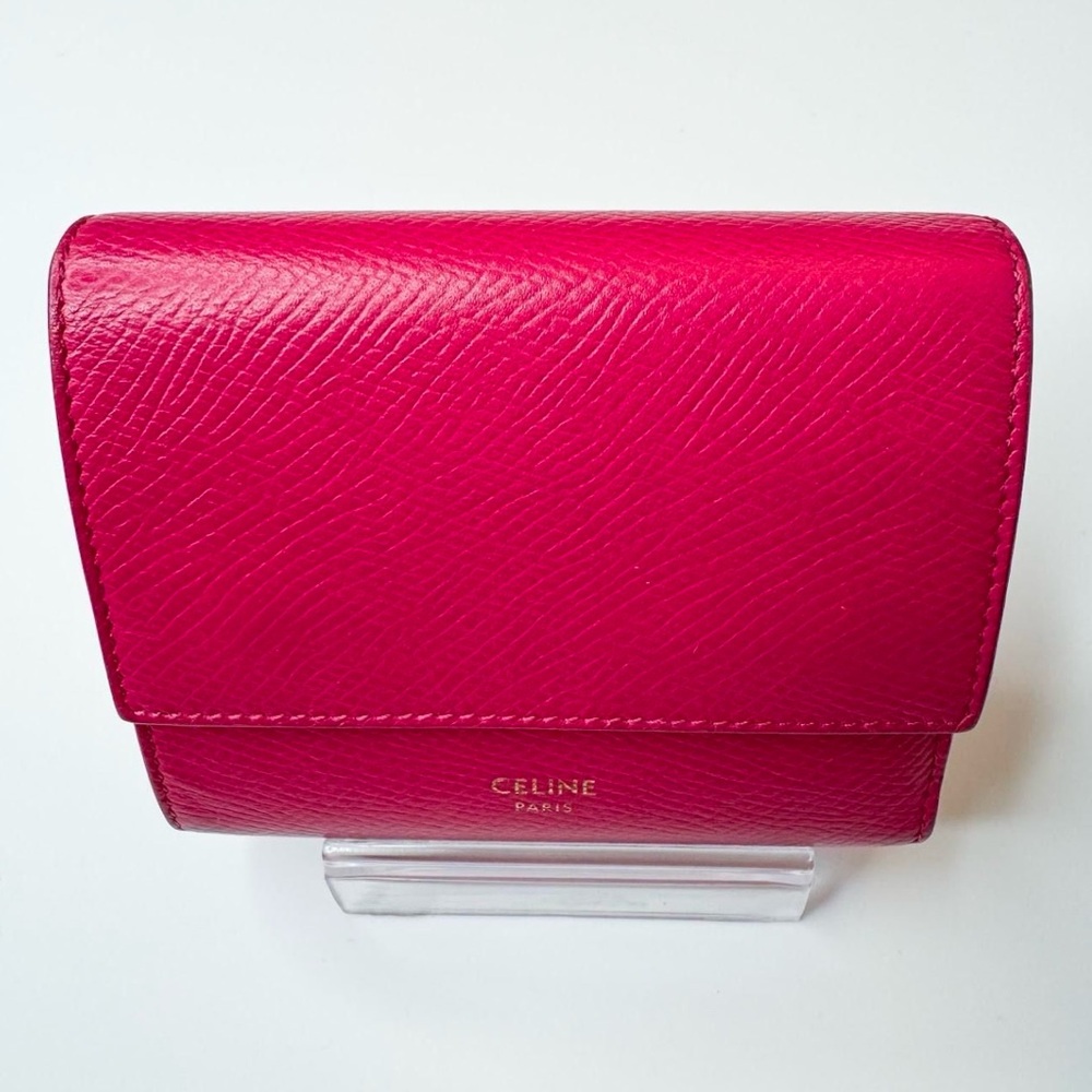 *Offers accepted* CELINE TRIFOLD WALLET • HOT PINK • PRE-OWNED
